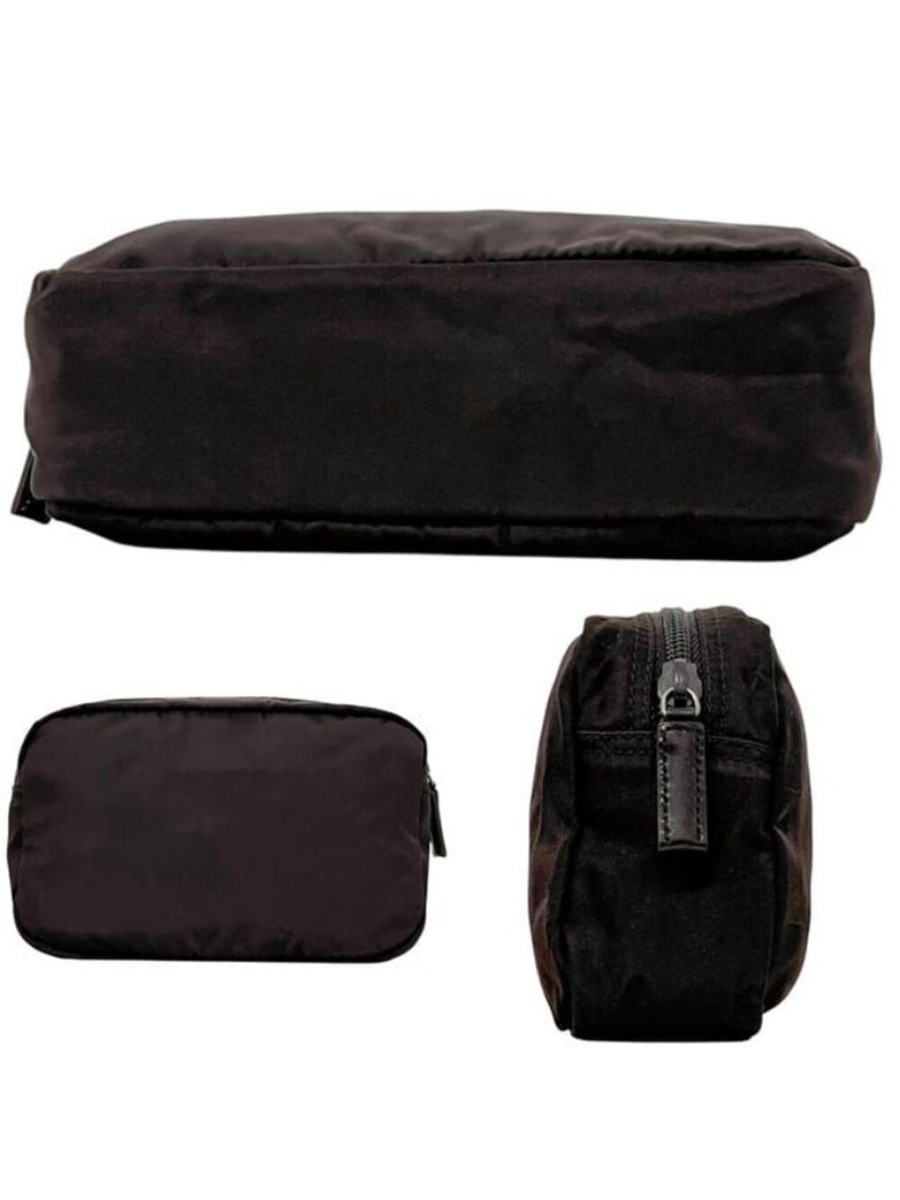Prada Pouch Dark Brown Tessuto Case - Picture 2 of 10